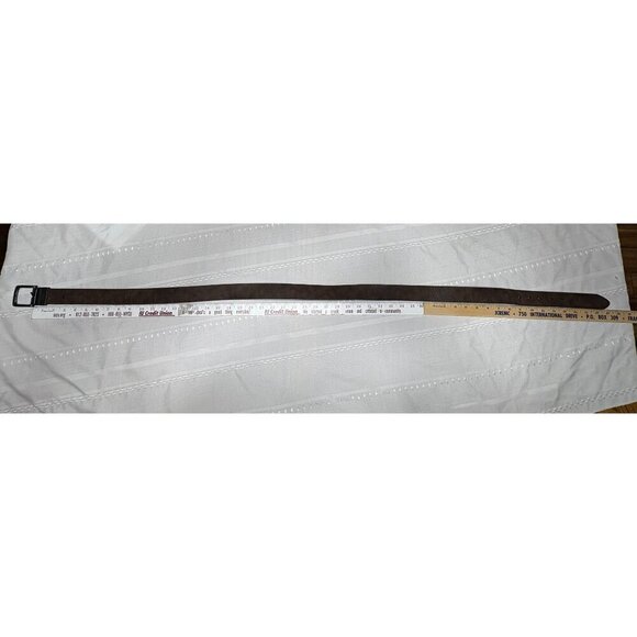 Levis Mens Synthetic Leather Belt With Black Buckle 46/48 Brown & Black - Picture 4 of 6